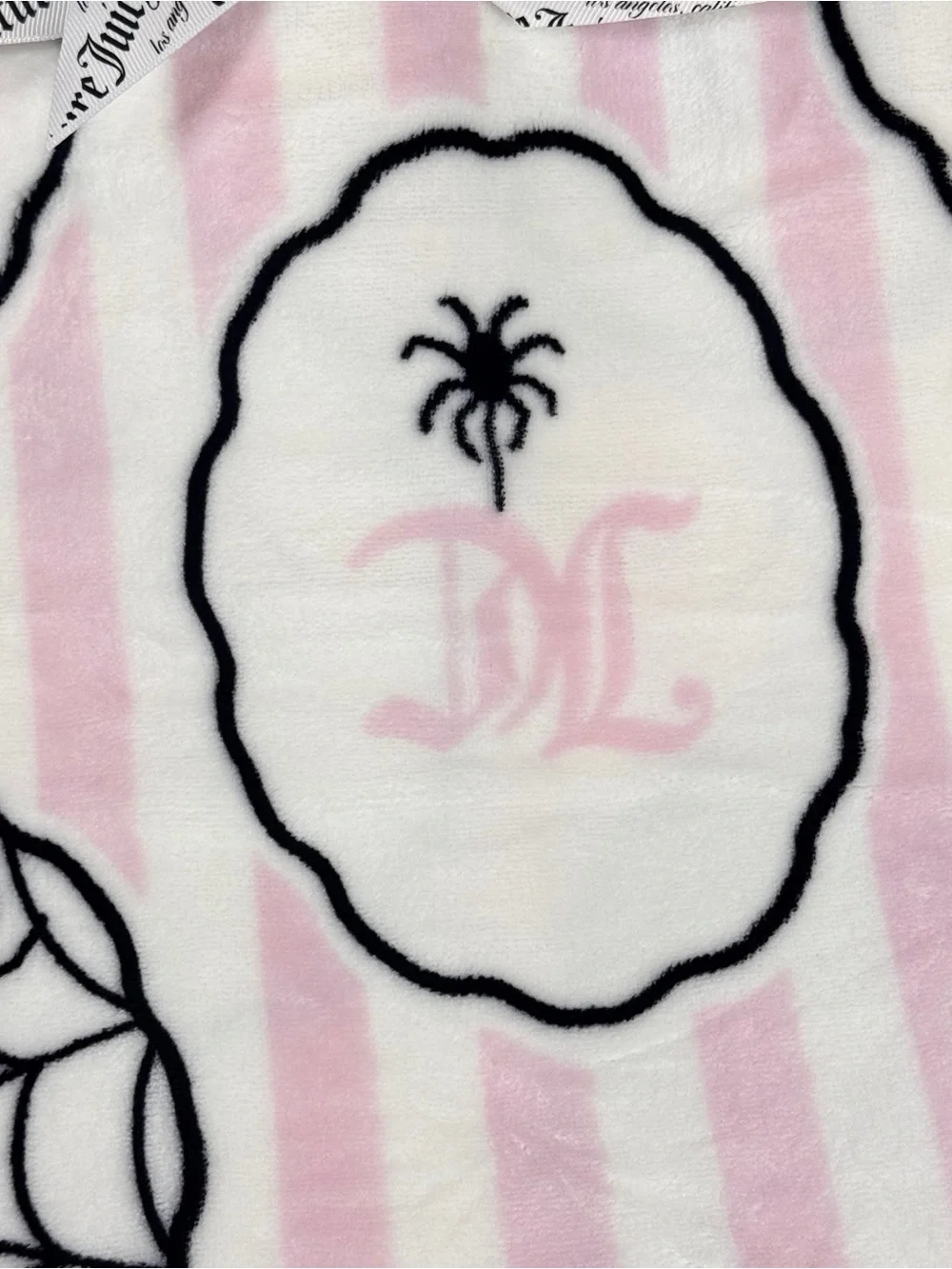 NEW Juicy Couture Spiders Spiderwebs and Bows Halloween Blanket